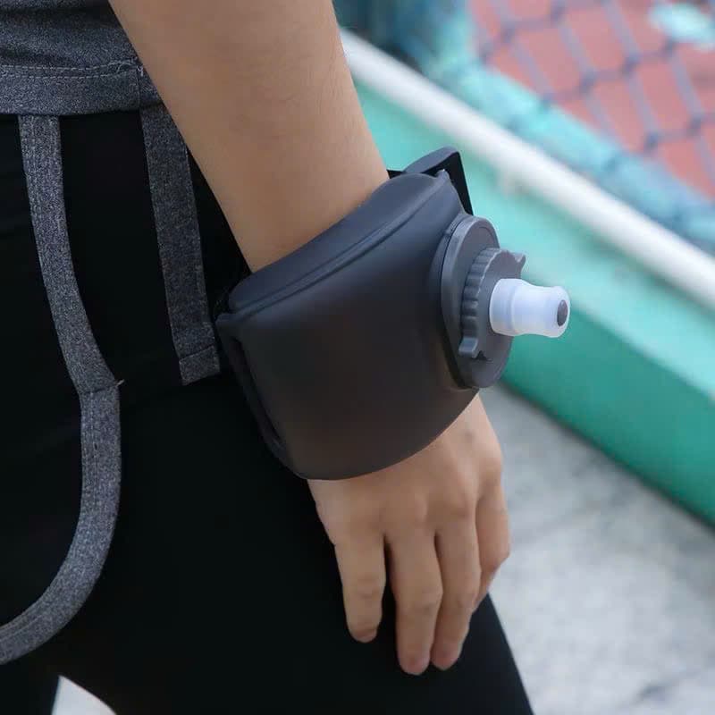 Bình Nước Đeo Tay 200ml Silicone Cao Cấp – Bình Nước Thể Thao Chạy Bộ, Đạp Xe Tiện Lợi