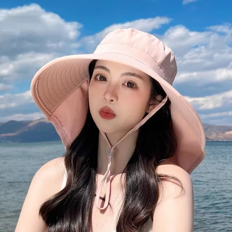Mũ Vành Rộng Chống Nắng Nữ Kiểu Mới – Chống Tia UV, Chống Thấm, Thời Trang Cao Cấp
