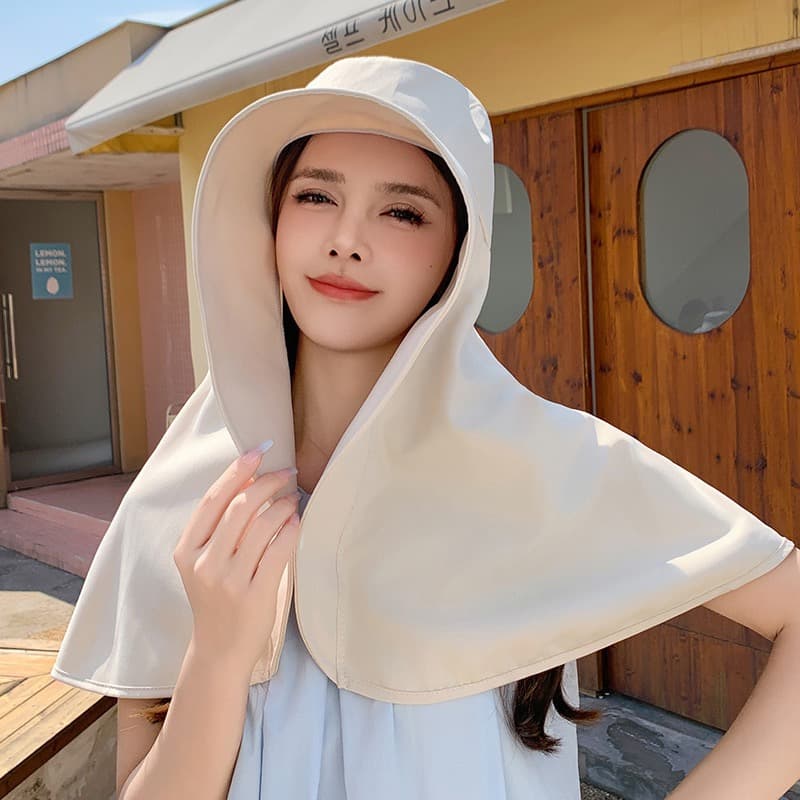 Mũ Vành Rộng To Chùm Vai Nữ – Che Nắng Toàn Diện, Thời Trang Cho Các Chị Đẹp Chống tia UV hiệu quả